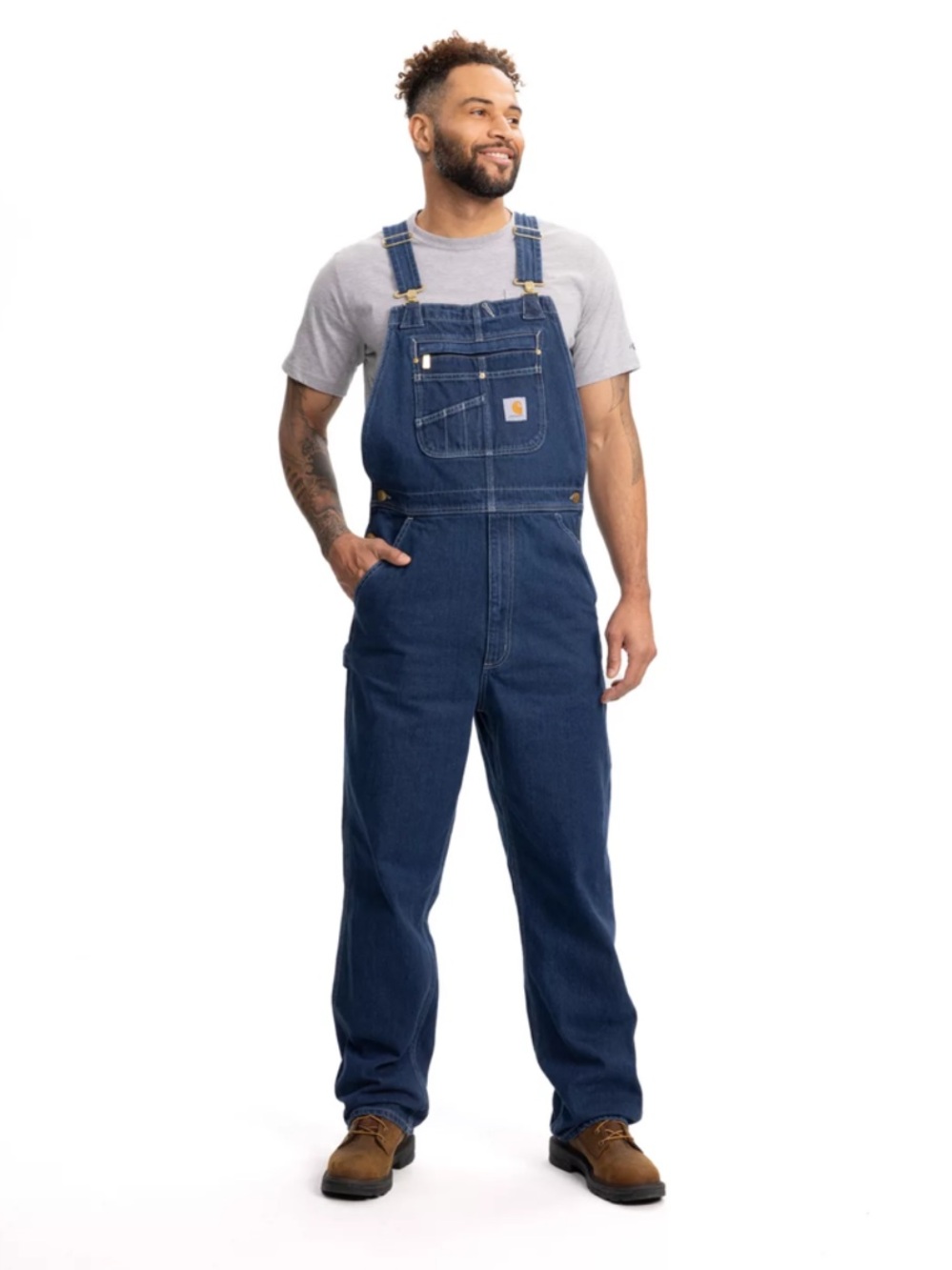 Carhartt Men’s Denim Bib Overalls Size 40x30